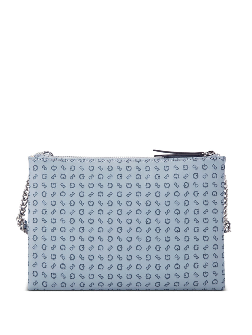 Guess Tidewood Logo Double Zip Mini Crossbody - Blue image 2
