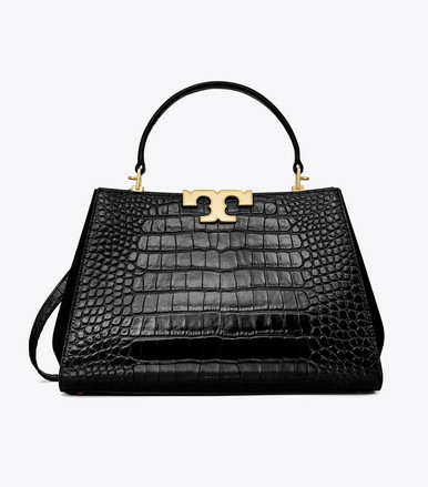 TORY BURCH Eleanor Croc-embossed Satchel image 3