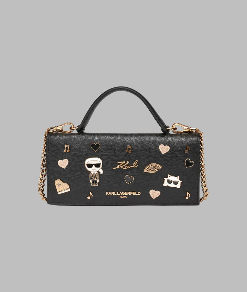 KARL LAGERFELD Jacqueline Leather Convertible Wallet image 0