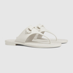 GUCCI Women's  Thong Sandals With Horsebit - White image 3