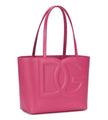 [AT DELHI] DOLCE & GABBANA Pink Logo Leather Tote Bag image 2