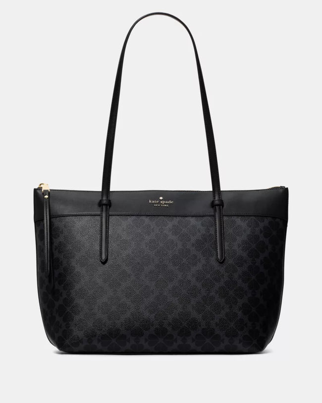 [ARRIVING] KATE SPADE All Day Spade Flower Tote Bag - Black image 0