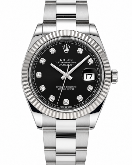 [STORE DISPLAY] ROLEX Datejust 41MM Bright Black/Diamond