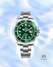 [Store Display] Rolex Submariner Date  Green Dial Green Ceramic Bezel Stainless Steel Oyster Bracelet 40 mm