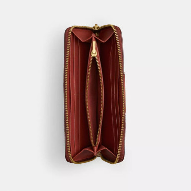 COACH Essential Slim Accordion Zip Wallet In Signature Canvas image 1