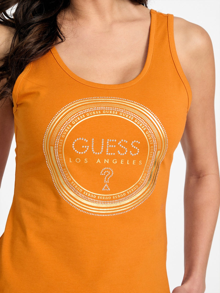 Guess Eco Francine Logo Tank - Bronze image 2
