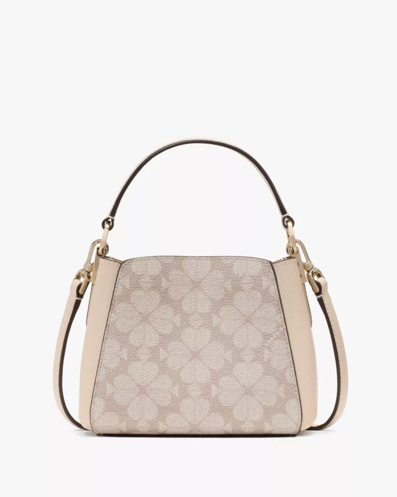 KATE SPADE  Spade Flower Pvc Mini Top Handle Crossbody - Dark Beige Multi image 3
