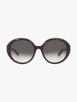 SALVATORE FERRAGAMO Salvatore Grey gradient Oval Ladies Sunglasses (Arriving In Delhi) image 3