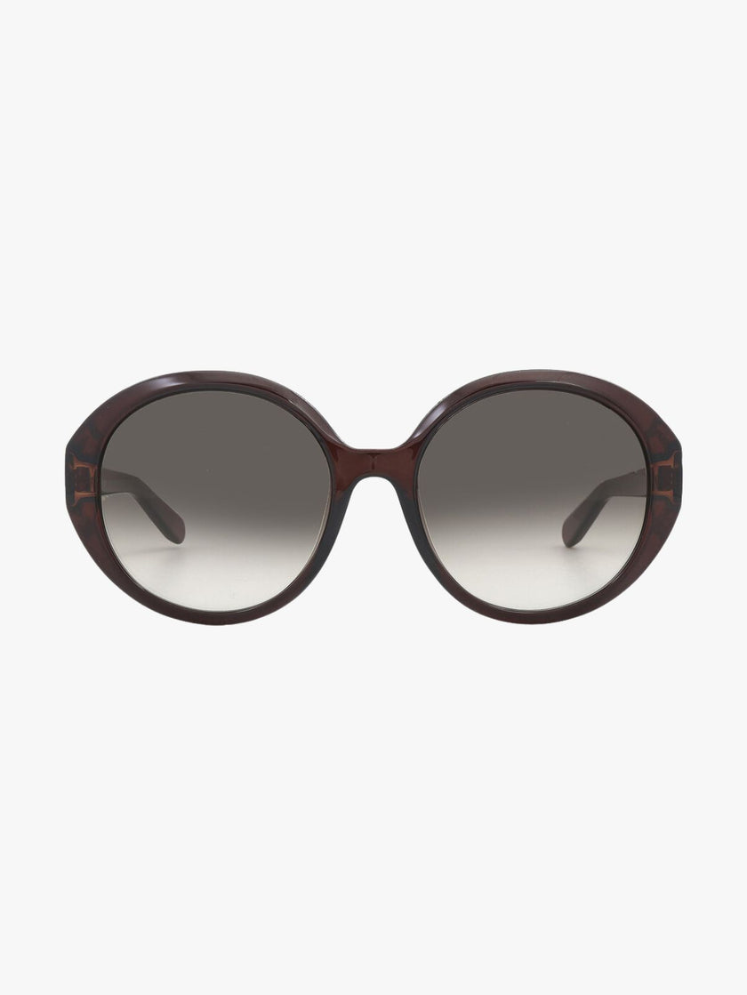 SALVATORE FERRAGAMO Salvatore Grey gradient Oval Ladies Sunglasses (Arriving In Delhi) image 3