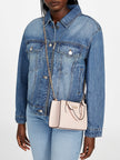 [AT DELHI]  Guess Eldoria Logo Mini Satchel - Pink image 1
