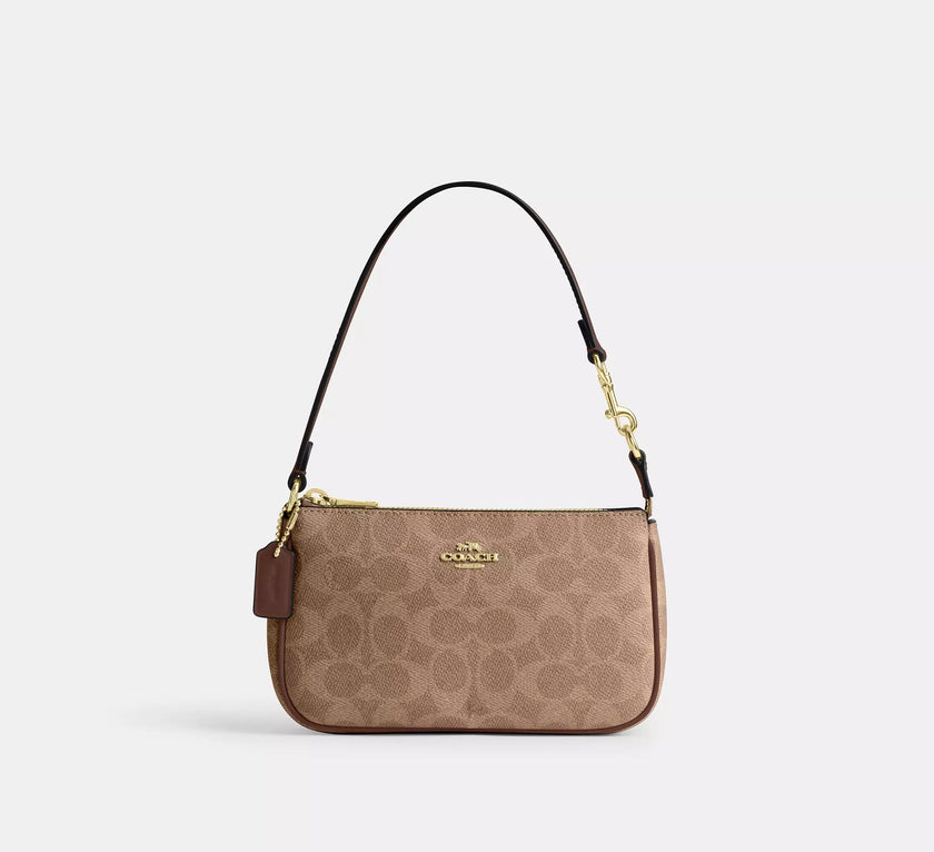 COACH Nolita 19 In Signature Canvas - Gold/Tan/Brown image 0