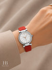 GV2 BY GEVRIL Berletta Quartz Diamond White Dial Ladies Watch