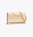 TORY BURCH Fleming Soft Chain Wallet - New Cream image