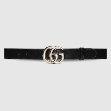 GUCCI Gg Marmont Thin Belt - Black image 0