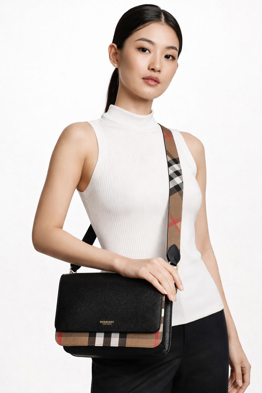 BURBERRY Mackford Shoulder Bag - Black image 0