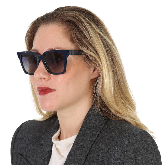 [ARRIVING] BURBERRY Maple Blue Gradient Square Ladies Sunglasses image 1
