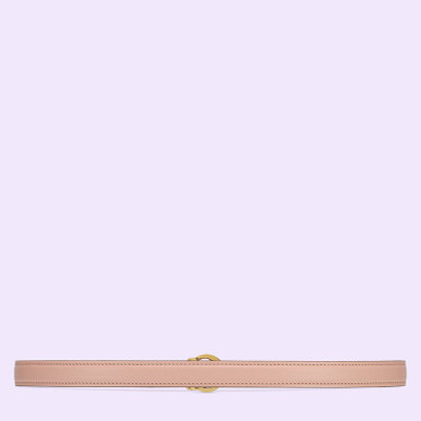 GUCCI Blondie thin Light Pink Leather Belt image 0
