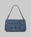 KARL LAGERFELD Nadine Denim Jacquard Shoulder Bag - Blue image 1