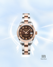 [Store Display]  Rolex Lady-Datejust Chocolate Stainless Steel 28 mm