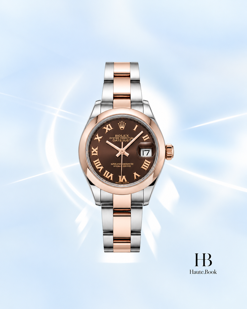 [Store Display]  Rolex Lady-Datejust Chocolate Stainless Steel 28 mm