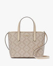 KATE SPADE Spade Flower Small Tote - Dark Beige Multi image 0