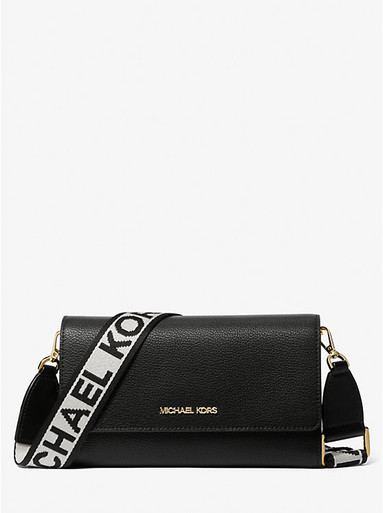 [AT DELHI] MICHAEL KORS Jet Set Large Leather Crossbody Bag - Black image 3