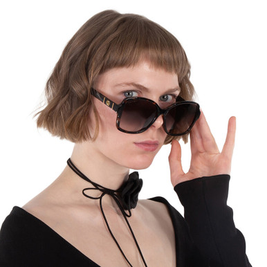 GUCCI Brown Gradient Butterfly Ladies Sunglasses image 3
