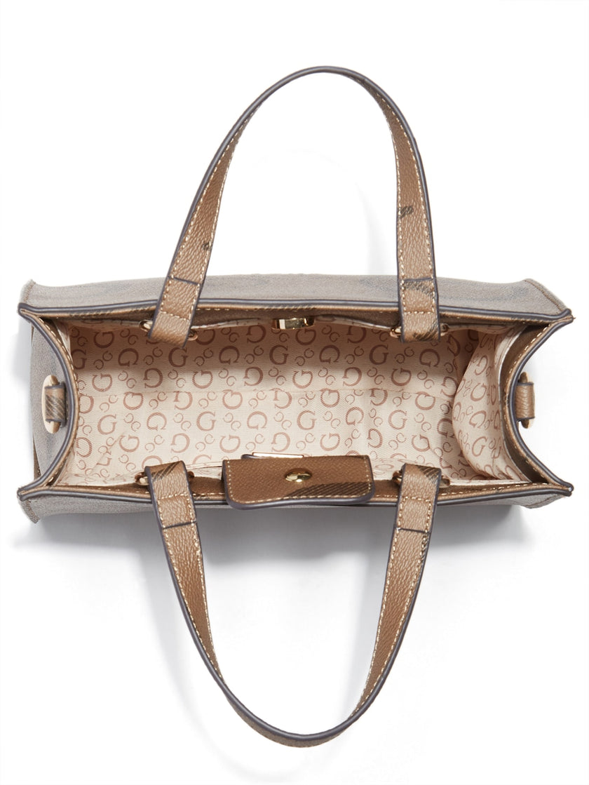 Guess Lindey Mini Tote - Brown image 2