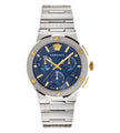 [AT DELHI] VERSACE Greca Logo Chronograph Quartz Blue Dial Men's Watch image 0