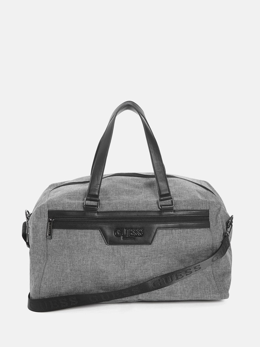 Guess Faux-Leather Trim Duffle Bag - Gray image 0