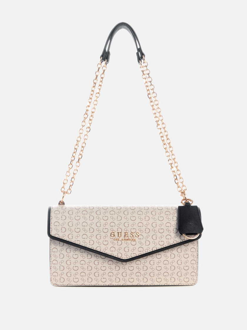 Guess Kiran Logo Convertible Crossbody - Neutral image 0