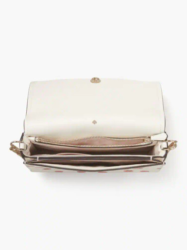 KATE SPADE  Spencer Tomato Dot Embellished Flap Chain Wallet image 1
