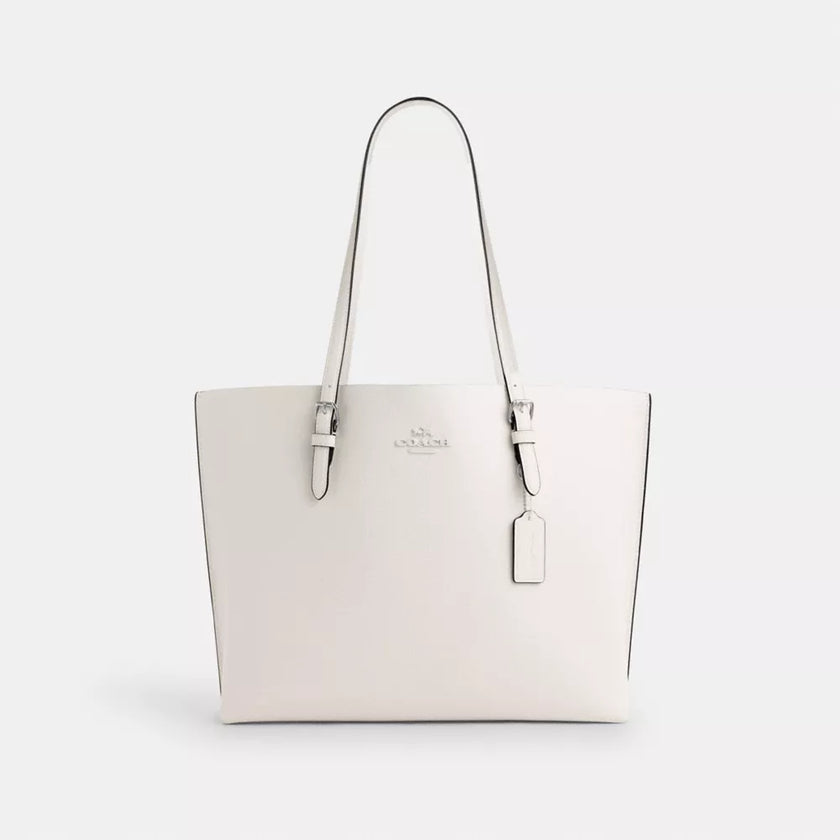 COACH Mollie Tote Bag - Silver/Chalk image 0