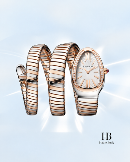 [Brand New] BVLGARI Serpenti Tubogas Silver Stainless Steel T 31 × 23 mm