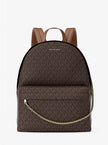 MICHAEL KORS Slater Large Signature Logo Backpack - Brown image 0