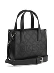 Guess Forber Perforated Logo Mini Tote - Black image 1