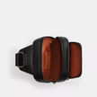 COACH Racer Sling Pack In Signature - Tan/Black image 2