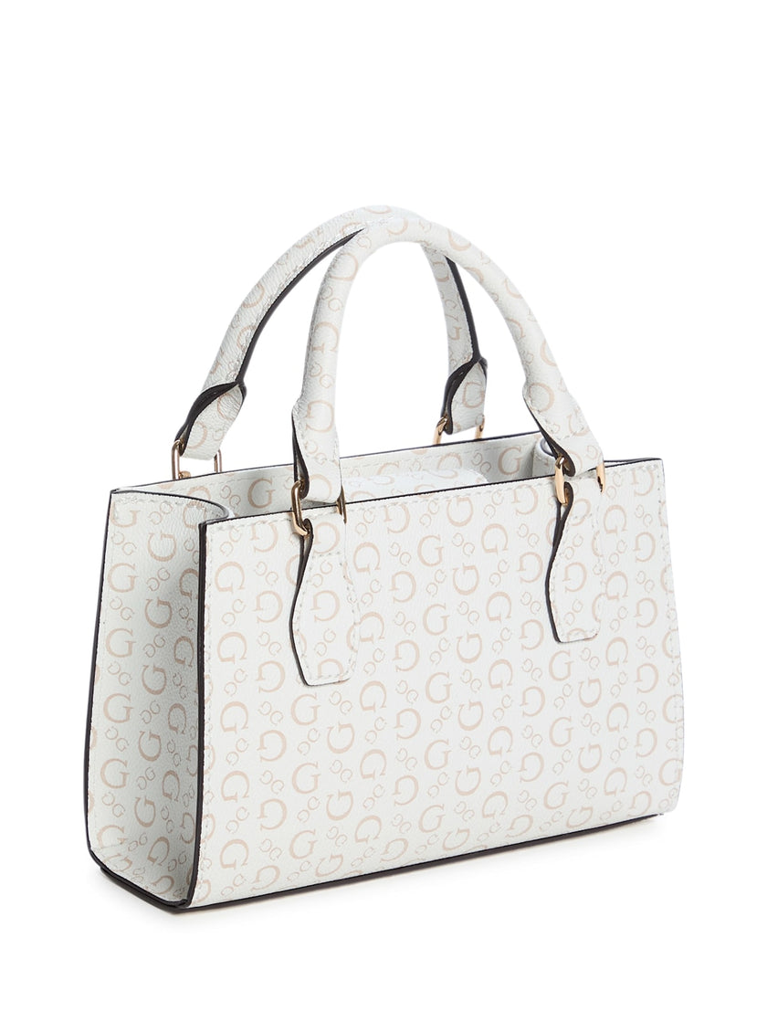 Guess Eldoria Logo Mini Satchel - White image 2