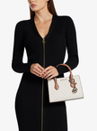 MICHAEL KORS Sheila Small Signature Logo Satchel - Vanilla (Arriving in Delhi) image 0
