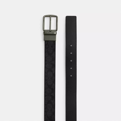 COACH Boxed Plaque And Harness Buckle Cut To Size Reversible Belt, 38 Mm image 1