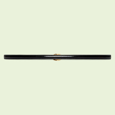 GUCCI Slim double G patent belt image 0