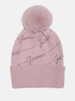 Guess Rhinestone Logo Beanie - Purple image 0