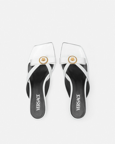 VERSACE Gianni Ribbon Patent Mules 45 mm image 2
