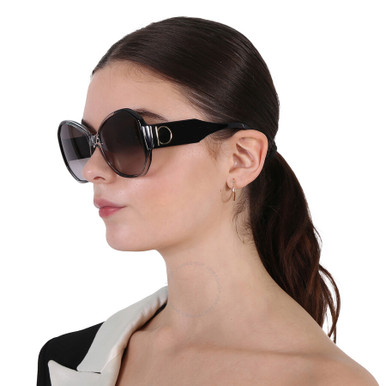 [AT DELHI] FERRAGAMO Grey Gradient Butterfly Ladies Sunglasses image 1