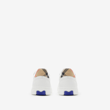 BURBERRY Leather and Check Terrace Sneakers​ image 0