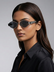 [AT DELHI] CELINE Triomphe Metal 02 Sunglasses In Metal CL 40254U 28A 54 - Silver image 0