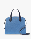 KATE SPADE  Glitter Tinsel Satchel - Parisian Navy image