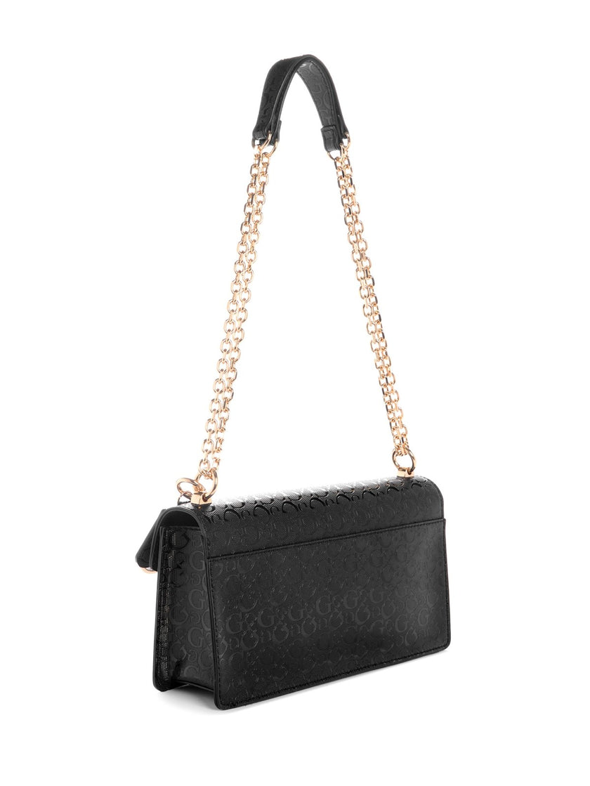 Guess Kiran Logo Shine Convertible Crossbody - Black image 2