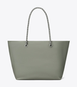 TORY BURCH Ella Chain Tote - Shale Rock image 0