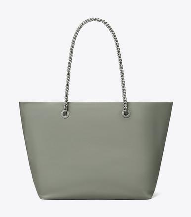 TORY BURCH Ella Chain Tote - Shale Rock image 0